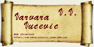 Varvara Vučević vizit kartica